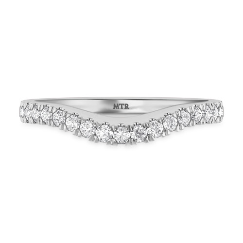 Photo of Daisy 1/3 ct tw. Lab Grown Diamond Ladies Wedding Band 10K White Gold [BT1659WL]