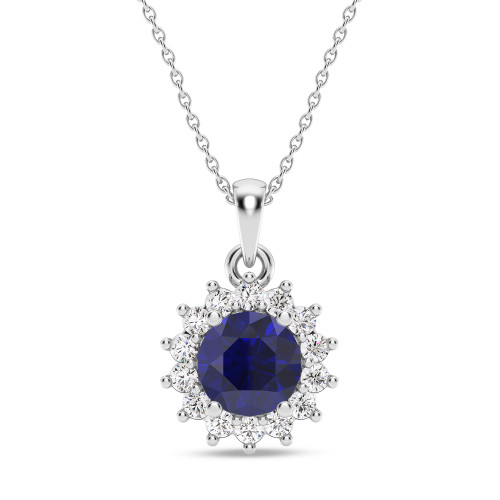 Photo of Clara 1/4 Carat T.W. Lab Grown Diamond Pendant 10K White Gold [CP2012W]