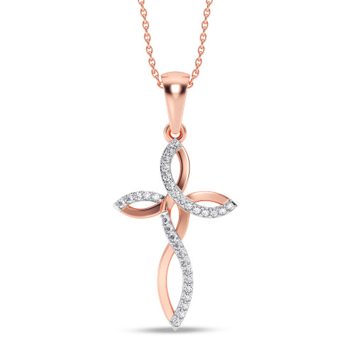 Photo of Maxim 1/10 Carat T.W. Lab Grown Diamond Pendant 10K Rose Gold [CP2027R]