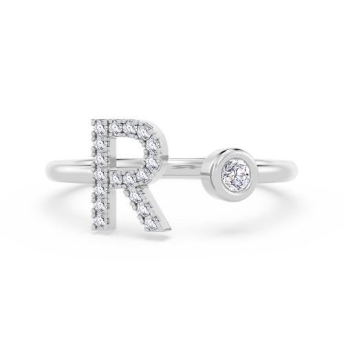 Photo of Lisa"R" 1/8 ct tw. Fashion Ring 10K White Gold [FR1955W]