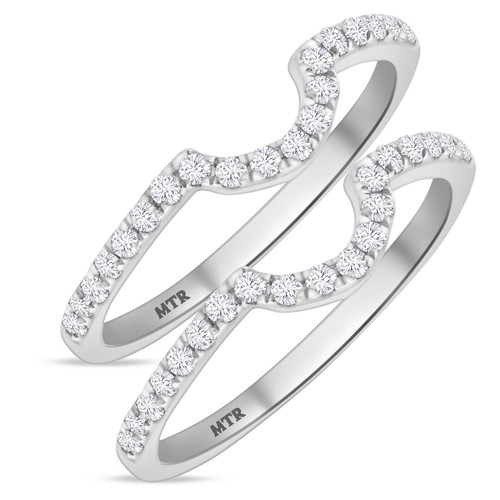 Photo of Soban 3/4 ct tw. Same Sex Ladies Band Set 10K White Gold [WL362W]