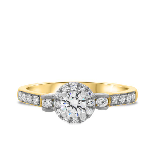 Photo of Ella 1/2 ct tw. Round Solitaire Diamond Engagement Ring 10K Yellow Gold [BT685YE-C000]