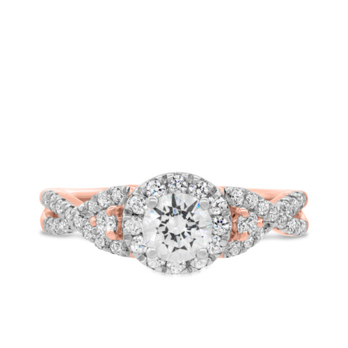 Photo of Margie 7/8 ct tw. Round Solitaire Engagement Ring 10K Rose Gold [BT686RE-R045]