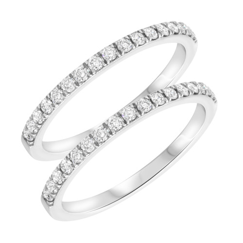 Photo of Dothan 1/2 ct tw. Same Sex Ladies Band Set 10K White Gold [WL467W]