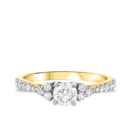 Photo of Dothan 3/4 cttw Round Solitaire Diamond Engagement Ring 10K Yellow Gold [BT467YE-C000]