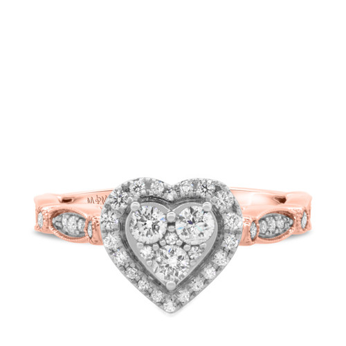 Photo of Sisu 3/4 cttw Round Cut Engagement Ring 10K Rose Gold [BT471RE-C000]