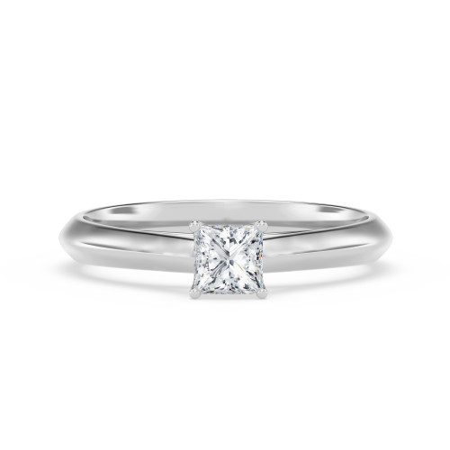 Photo of Jena 1/4 ct tw. Lab Grown Princess Solitaire Engagement Ring 14K White Gold [BT2216WE-C000]