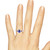 Photo of Ixora 1 1/6 CT. T.W. Sapphire and Diamond Trio Matching Wedding Ring Set 10K Rose Gold [BT1000RE-C000]