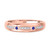 Photo of Ixora 1 1/6 CT. T.W. Sapphire and Diamond Trio Matching Wedding Ring Set 10K Rose Gold [BT1000RM]