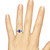 Photo of Ixora 1 1/6 Carat T.W. Sapphire and Diamond Trio Matching Wedding Ring Set 10K White Gold [BT1000WE-C000]