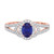 Photo of Bellerose 1 1/2 Carat T.W. Sapphire and Diamond Trio Matching Wedding Ring Set 10K Rose Gold [BT1001RE-C000]