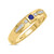 Photo of Kassia 1 1/4 Carat T.W. Sapphire and Diamond Trio Matching Wedding Ring Set 10K Yellow Gold [BT1002YM]