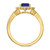 Photo of Kassia 1 1/6 CT. T.W. Sapphire and Diamond Matching Bridal Ring Set 10K Yellow Gold [BT1002YE-C000]