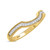 Photo of Kassia 1 1/6 CT. T.W. Sapphire and Diamond Matching Bridal Ring Set 10K Yellow Gold [BT1002YL]