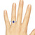 Photo of Lita 1 1/5 Carat T.W. Sapphire and Diamond Matching Bridal Ring Set 10K White Gold [BT1003WE-C000]