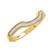 Photo of Kassia 1/4 CT. T.W. Diamond Matching Wedding Band Set 10K Yellow Gold [BT1002YL]