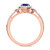 Photo of Bellerose 1 1/3 Carat T.W. Sapphire and diamond Engagement Ring 10K Rose Gold [BT1001RE-C000]