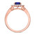 Photo of Kassia 1 CT. T.W. Sapphire and diamond Engagement Ring 14K Rose Gold [BT1002RE-C000]