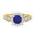 Photo of Kassia 1 CT. T.W. Sapphire and diamond Engagement Ring 10K Yellow Gold [BT1002YE-C000]