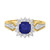 Photo of Kassia 1 CT. T.W. Sapphire and diamond Engagement Ring 14K Yellow Gold [BT1002YE-C000]