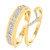 Photo of Rehana 1/4 ct tw. Diamond His and Hers Matching Wedding Band Set 10K Yellow Gold [WB214Y]