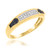 Photo of Bee 1/5 ct tw. Diamond His and Hers Matching Wedding Band Set 10K Yellow Gold [BT221YM]