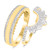 Photo of Orchid 3/4 ct tw. Diamond His and Hers Matching Wedding Band Set 14K Yellow Gold [WB228Y]