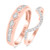 Photo of Nea 3/8 ct tw. Diamond His and Hers Matching Wedding Band Set 14K Rose Gold [WB231R]