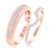 Photo of Milly 1/2 ct tw. Diamond His and Hers Matching Wedding Band Set 14K Rose Gold [WB235R]