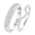 Photo of Milly 1/2 ct tw. Diamond His and Hers Matching Wedding Band Set 14K White Gold [WB235W]