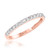 Photo of River 1 ct tw. Diamond His and Hers Matching Wedding Band Set 10K Rose Gold [BT248RL]