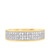 Photo of River 1 ct tw. Diamond His and Hers Matching Wedding Band Set 14K Yellow Gold [BT248YM]