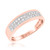 Photo of Jay 1/2 ct tw. Diamond His and Hers Matching Wedding Band Set 14K Rose Gold [BT250RM]