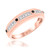 Photo of Fatima 1/5 ct tw. Mens Diamond Wedding Band 10K Rose Gold [BT220RM]