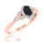 Photo of Amira 2/3 ct tw. Oval Solitaire Bridal Set 14K Rose Gold [BT211RE-C000]