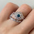 Photo of Khadija 2 1/5 ct tw. Round Solitaire Diamond Bridal Ring Set 10K White Gold [BR213W-B045]