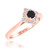 Photo of Rehana 3/4 ct tw. Round Solitaire Diamond Bridal Ring Set 10K Rose Gold [BT214RE-A033]