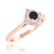 Photo of Rehana 3/4 ct tw. Round Solitaire Diamond Bridal Ring Set 14K Rose Gold [BT214RE-A033]