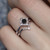 Photo of Rehana 3/4 ct tw. Round Solitaire Diamond Bridal Ring Set 10K White Gold [BR214W-A033]
