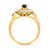 Photo of Soraya 1 ct tw. Round Solitaire Diamond Bridal Ring Set 10K Yellow Gold [BT216YE-A033]