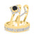 Photo of Rehana 1 ct tw. Round Solitaire Trio Set 10K Yellow Gold [BT214Y-A033]