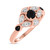 Photo of Soraya 1 3/8 ct tw. Round Solitaire Trio Set 10K Rose Gold [BT216RE-A033]