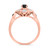 Photo of Soraya 1 3/8 ct tw. Round Solitaire Trio Set 10K Rose Gold [BT216RE-A033]