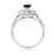 Photo of Bee 1 ct tw. Oval Solitaire Bridal Set 14K White Gold [BT221WE-C000]