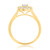 Photo of Yasmine 2/3 ct tw. Princess Solitaire Diamond Matching Trio Ring Set 10K Yellow Gold [BT217YE-P023]