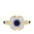 Photo of Farida 3/4 ct tw. Fancy Solitaire Diamond Bridal Ring Set 14K Yellow Gold [BT222YE-C000]
