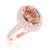 Photo of Mauve 2 1/2 ct tw. Oval Morganite Bridal Ring Set 14K Rose Gold [BT225RE-C000]