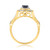 Photo of Farida 7/8 ct tw. Fancy Solitaire Diamond Matching Trio Ring Set 14K Yellow Gold [BT222YE-C000]