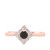 Photo of Rehana 3/8 ct tw. Round Solitaire Diamond Engagement Ring 10K Rose Gold [BT214RE-A033]