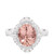 Photo of Camellia 2 1/2 ct tw. Oval Morganite Bridal Ring Set 10K White Gold [BT230WE-C000]